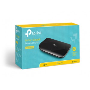 Switch con 8 puertos Gigabit TL-SG1008D TP-Link