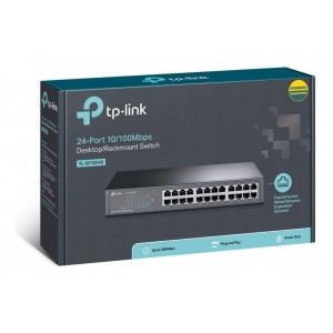 Switch De 24 puertos para montaje en rack TL-SF1024D TP-Link